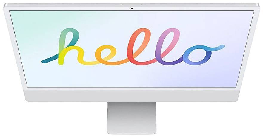 Apple iMac 24 Retina 4.5K (2021) 61 cm (24 inch) CTO Apple M1 8-Core CPU 8 GB RAM 256 GB SSD Apple Silver Z12Q_5024_DE_C-1