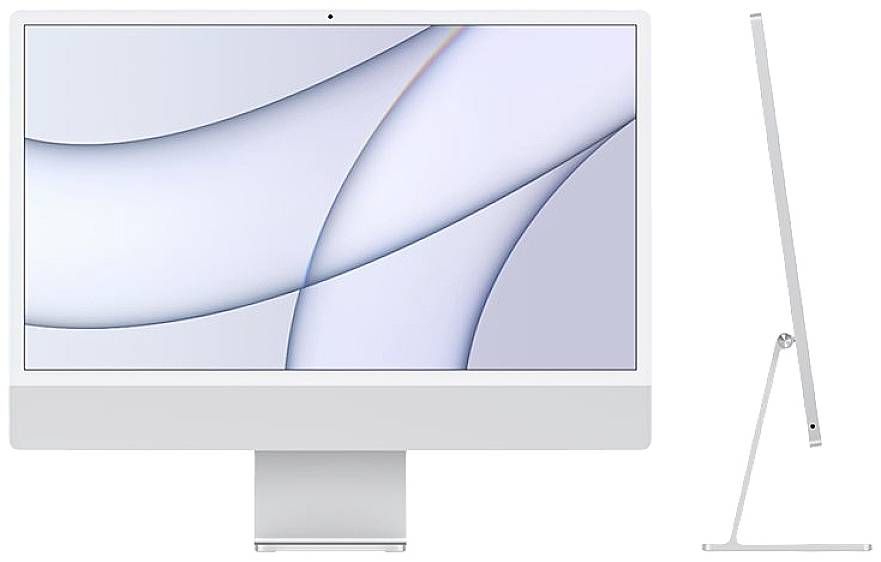 Apple iMac 24 Retina 4.5K (2021) 61 cm (24 inch) CTO Apple M1 8-Core CPU 8 GB RAM 256 GB SSD Apple Silver Z12Q_5024_DE_C-4