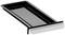 Black rectangular drip tray with silver handle. Ideal for hob or grill.