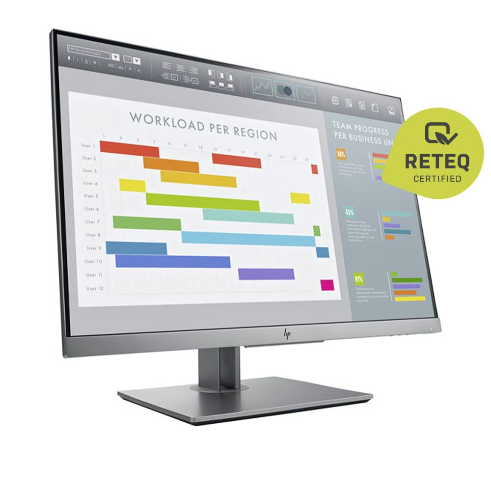 HP Elitedisplay E243 LED Refurbished (very good) 60.5 cm (23.8 inch) 1920 x 1080 p 16:9 5 ms VGA, HDMI™, DisplayPort, US-1