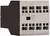 An electrical accessory component with multiple connections and the inscription 'EATON'. It has a square shape and is used for switching devices.