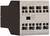 An electrical connector from Eaton with multiple connection terminals, suitable for industrial applications and control systems.