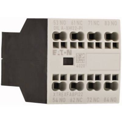 A white, rectangular electrical plug with multiple numbered terminals and a black back cover.