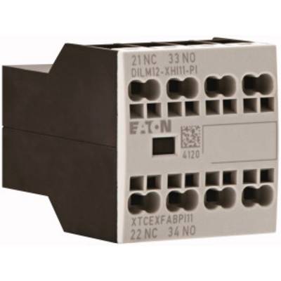 An electrical switchgear module by Eaton, showing the connections and labelling. Used in industrial control systems.
