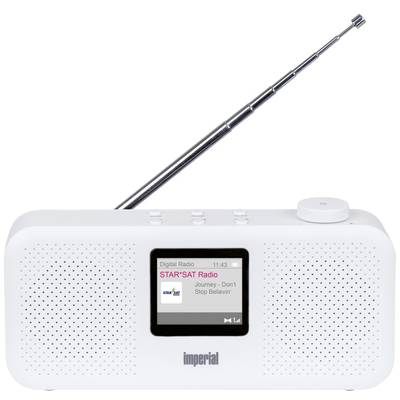 Imperial DABMAN 16 Desk radio DAB+, FM AUX  Alarm clock White