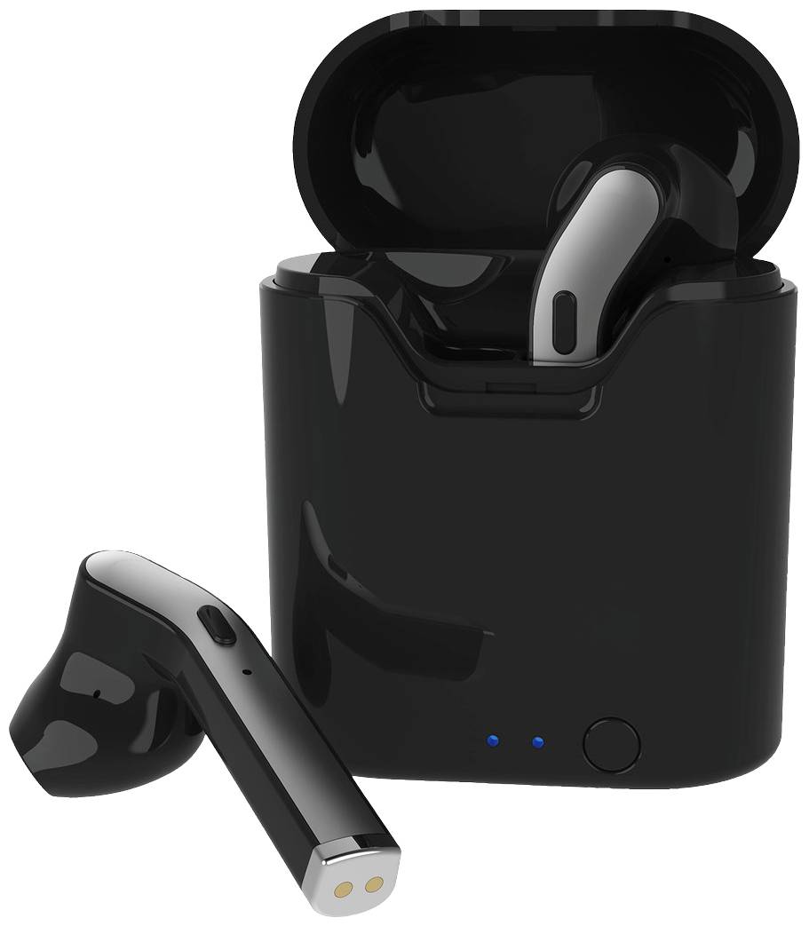 Monacor TWS-DIMA/SW In-ear headphones Bluetooth® (1075101) Black-0