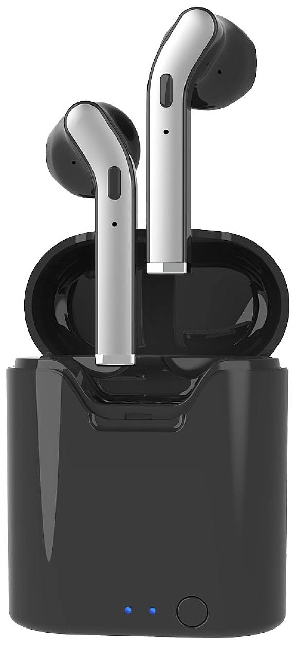 Monacor TWS-DIMA/SW In-ear headphones Bluetooth® (1075101) Black-1