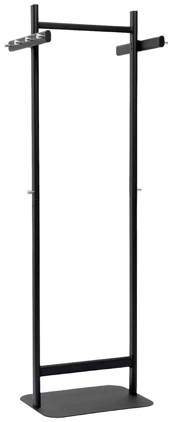 Maul Coat stand 9407890 MAULsalsa No. of hooks: 10 (W x H x D) 52 x 172 x 40 cm Metal, Steel Black 1 pc(s)