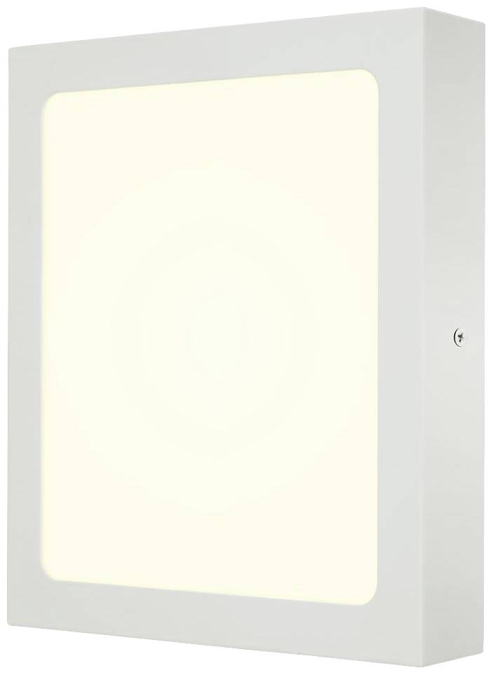 A rectangular, wall-mounted LED night light with a simple, modern design and white frame. It provides soft, even illumination.