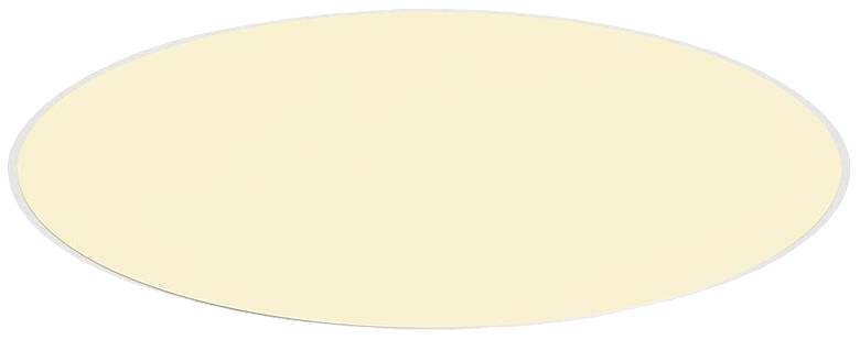 Oval, cream-coloured surface, potentially a background or decorative element.