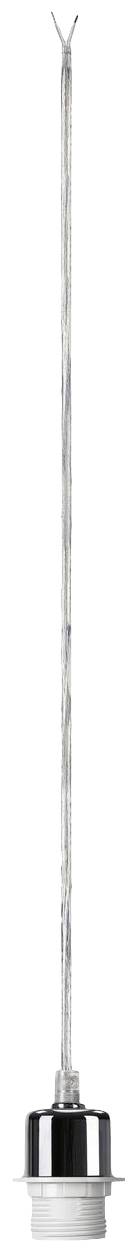 A slender metal antenna with a wide base, used for wireless communication, stands upright.