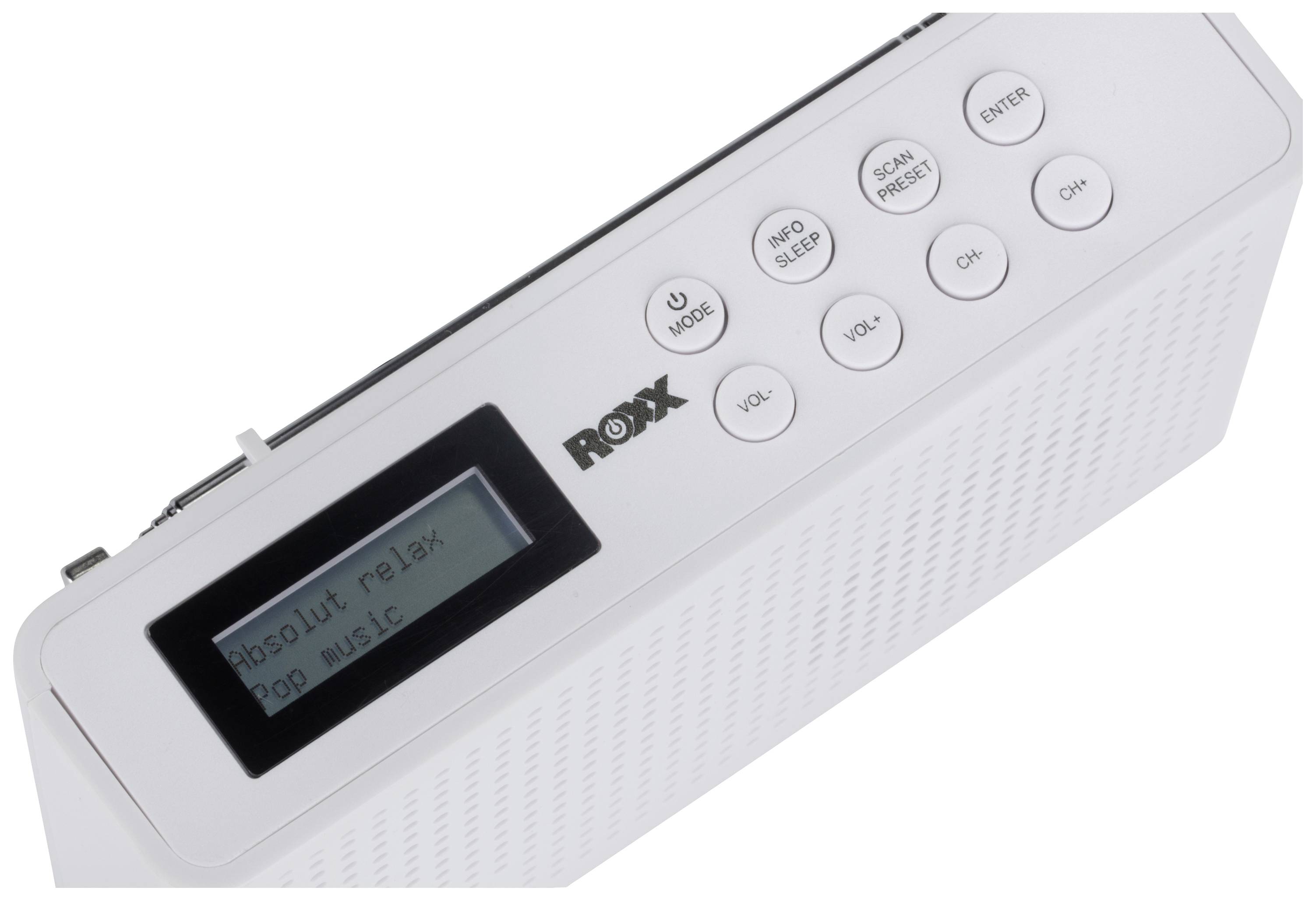 Roxx DAB 201 Pocket radio DAB+, FM rechargeable White-2