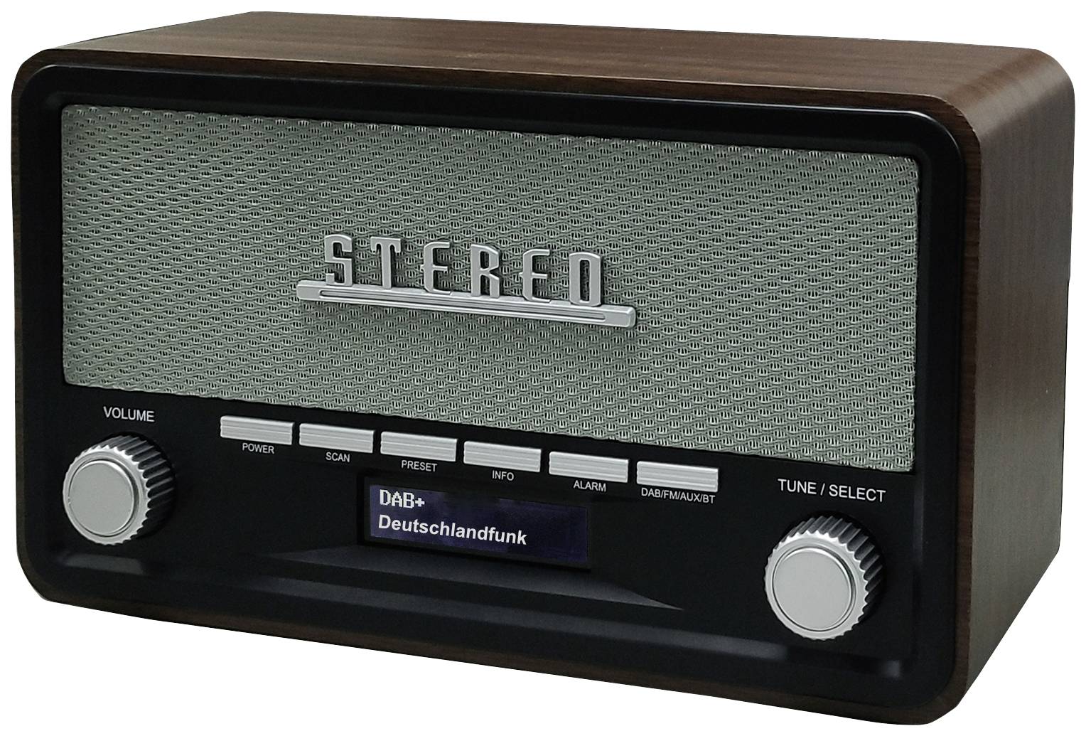 Image of UNIVERSUM DR 350-21 Desk radio DAB+, FM AUX, Bluetooth Alarm clock Brown