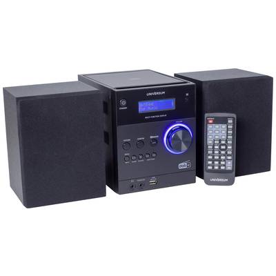 Image of UNIVERSUM MS 300-21 Audio system AUX, Bluetooth, CD, DAB+, FM, USB, Battery charger, Incl. remote control, Incl. speaker box, Alarm clock 2 x 5 W Black