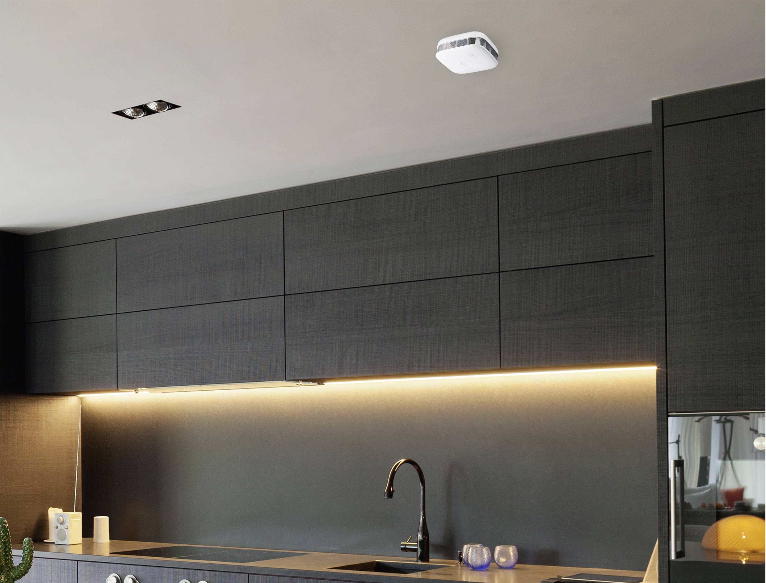 Sygonix Smoke detector incl. 10-year battery battery-powered (W x H x D) 76 x 76 x 29 mm-5