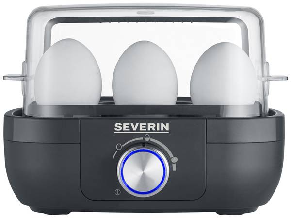 Severin EK 3166 Egg boiler BPA-free, with graduated beaker, with egg piercer Black