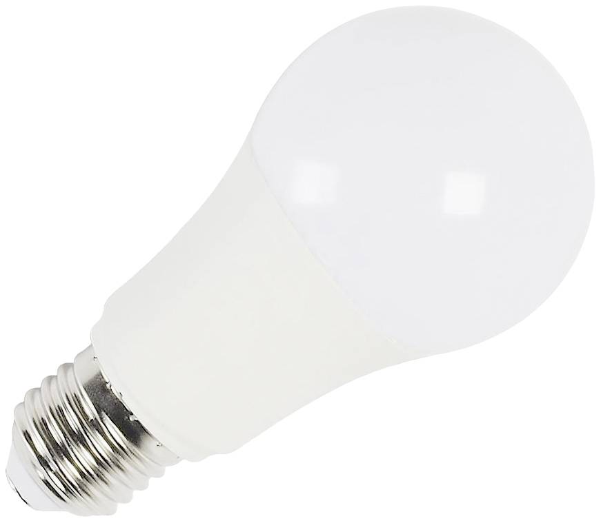SLV 1005317 LED (monochrome) EEC F (A - G) E-27 Pear shape 9 W Warm white to daylight white (Ø x H) 60 mm x 110 mm App-controlled 1 pc(s)