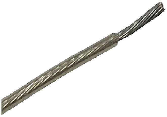 A metal rope or cable with twisted wires that can be used for pulling or lifting applications.