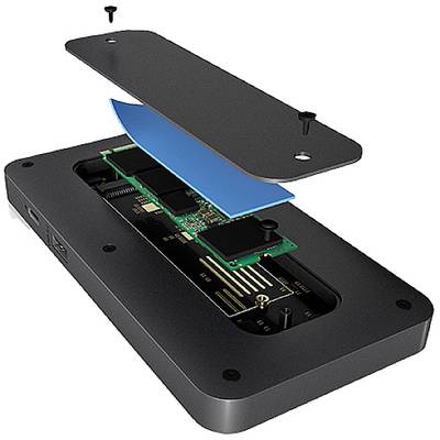 ICY BOX USB-C® docking station IB-DK2108M-C, USB Type-C® Notebook DockingStation mit NVMe Einschub, USB 3.2 (Ge Compatib