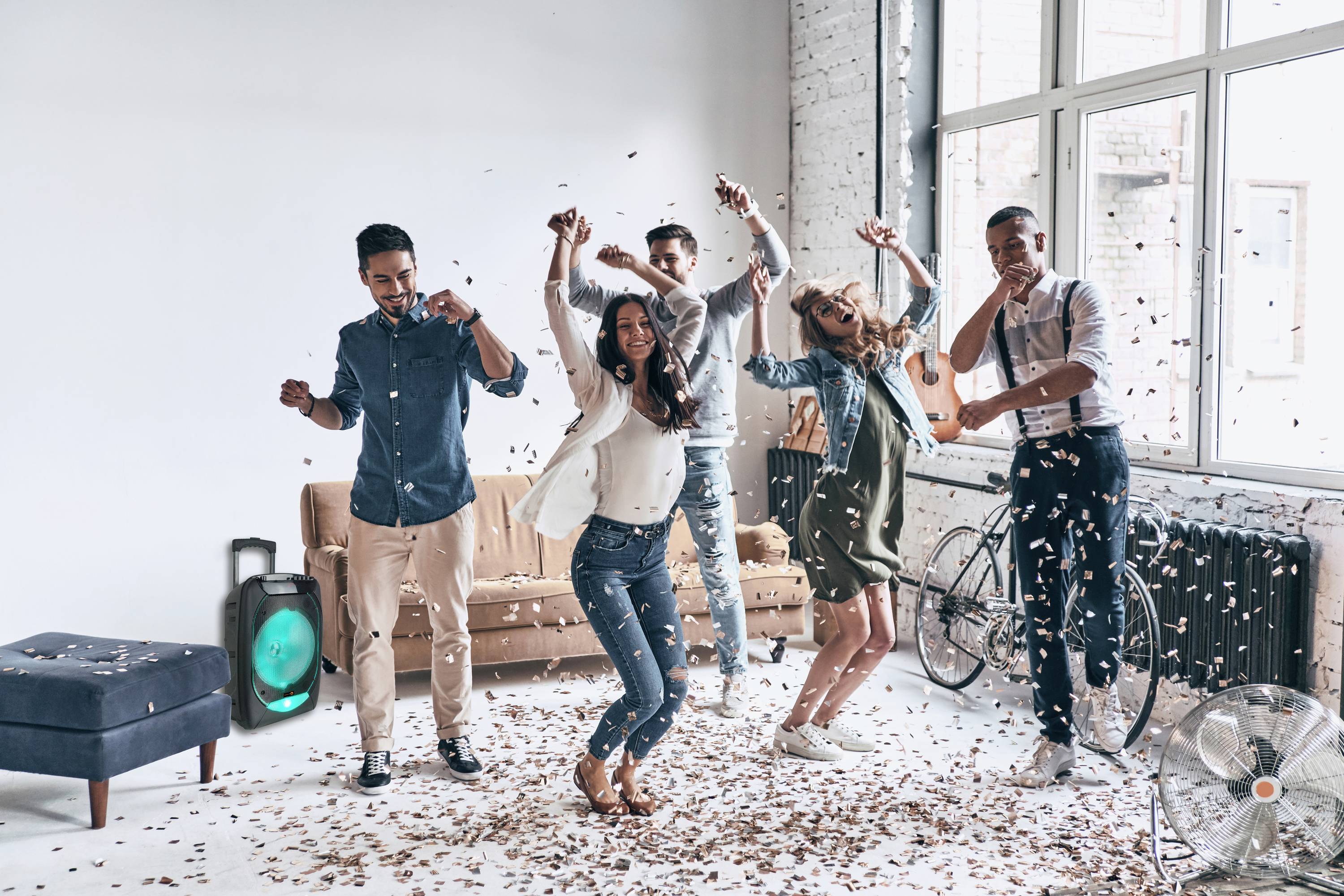 N-Gear Portable Trolley bluetooth speaker 300w Karaoke-9