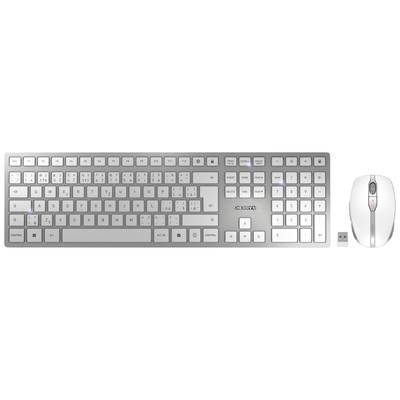 CHERRY JD-9100CS-1 Wireless, Radio Keyboard and mouse set Czech White