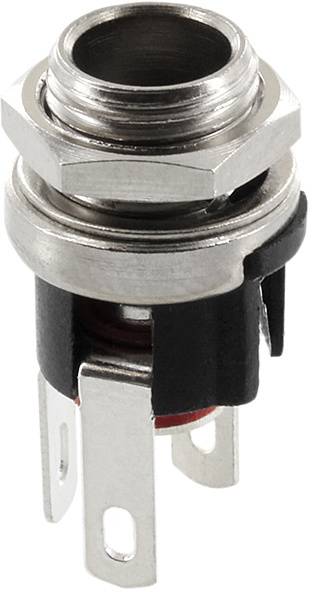 'Metal sleeve with thread, suitable for audio components.'