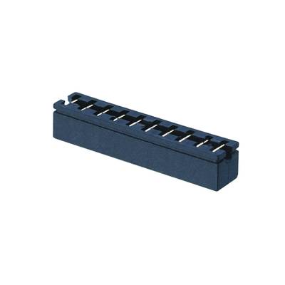 A black plastic plug with multiple metal contacts, likely for electronic connections or cable interfaces.