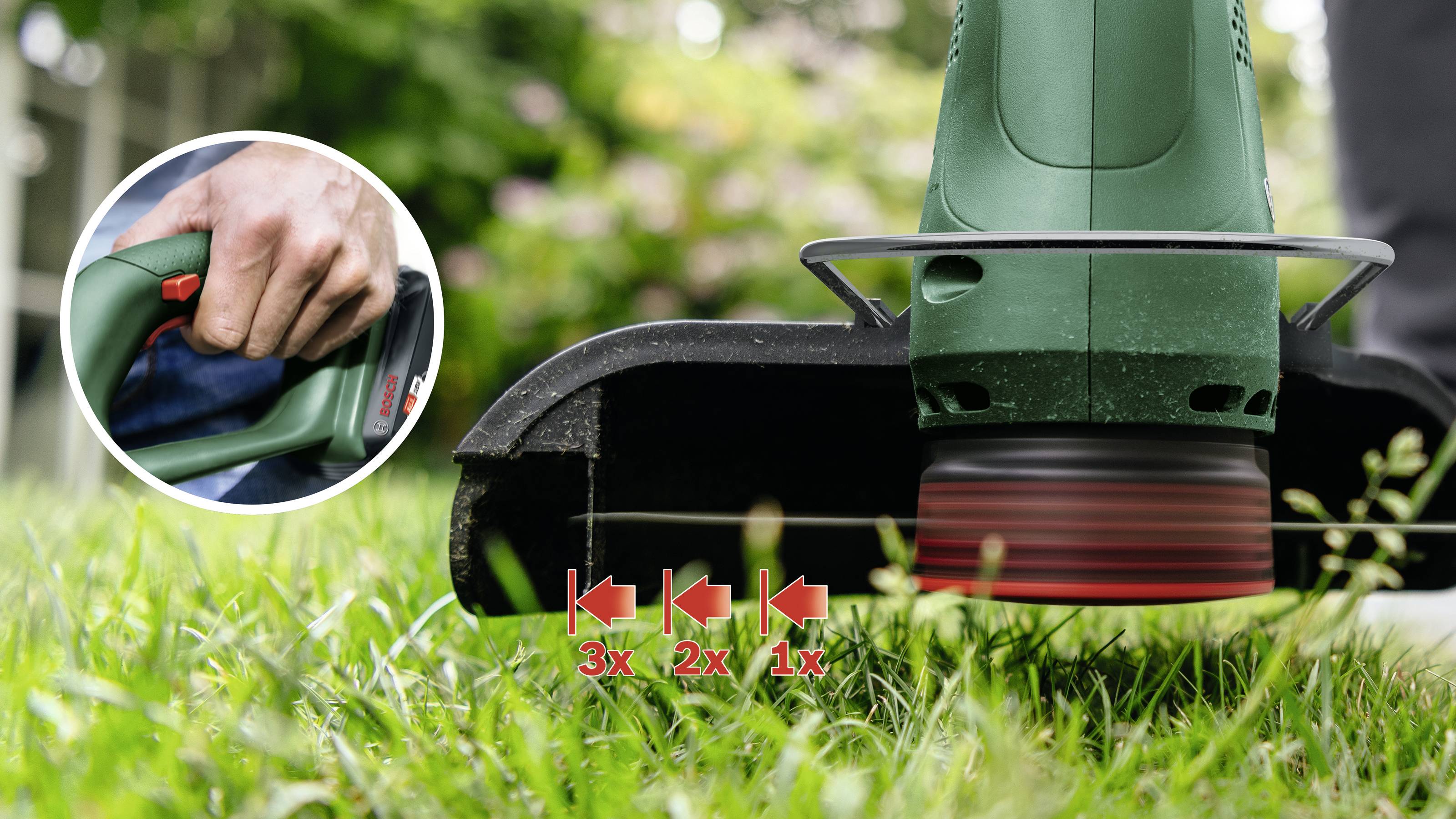 Bosch Home And Garden EasyGrassCut 18V-26 Rechargeable Battery Grass ...