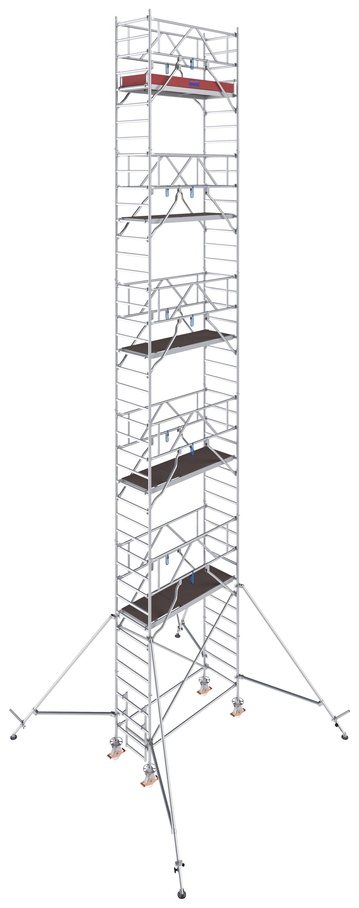 Krause 776099 FahrGerüst Aluminium Mobile scaffold Mobile Operating height (max.): 12.30 m Silver 291.5 kg