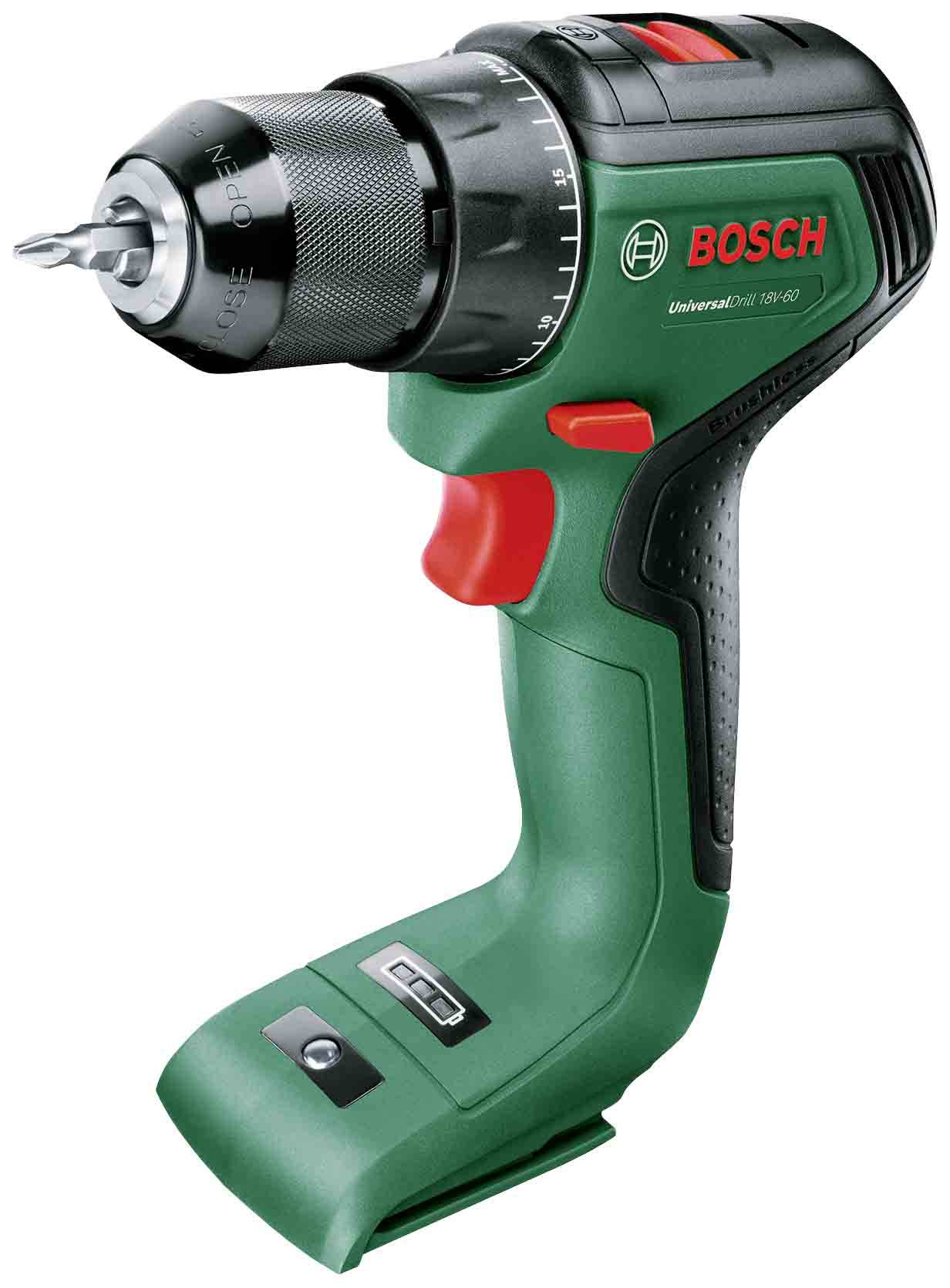 Bosch Home and Garden UniversalDrill 18V-60 06039D7000 Cordless drill, Cordless screwdriver 18 V 2.0 Ah Li-ion w/o battery, w/o charger