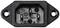 Black mains inlet socket with three contacts, marked with '10A 250V~', ideal for electronic device connections.