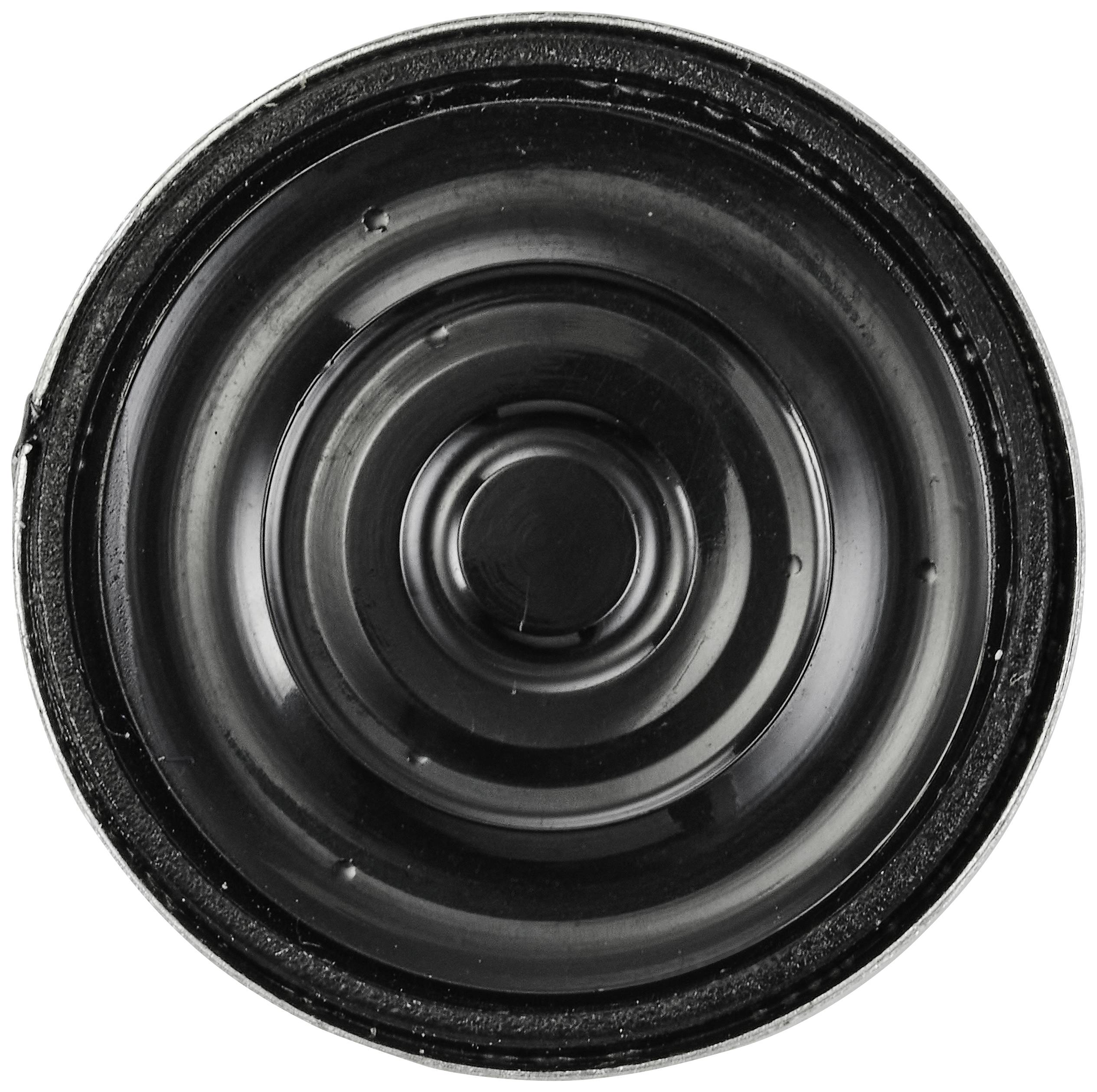 A speaker from above, with the concentric circles of the membrane visible.