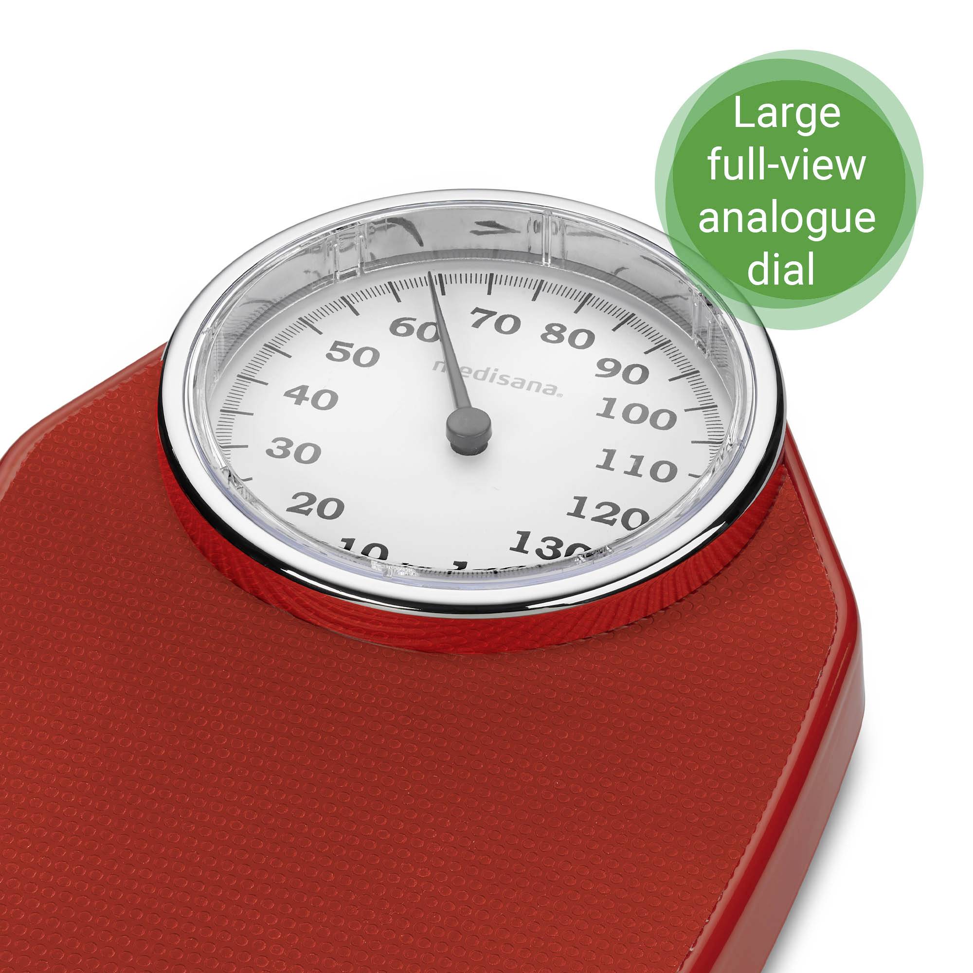 Medisana PS 100 red Analog bathroom scales Weight range=150 kg Dark red-8