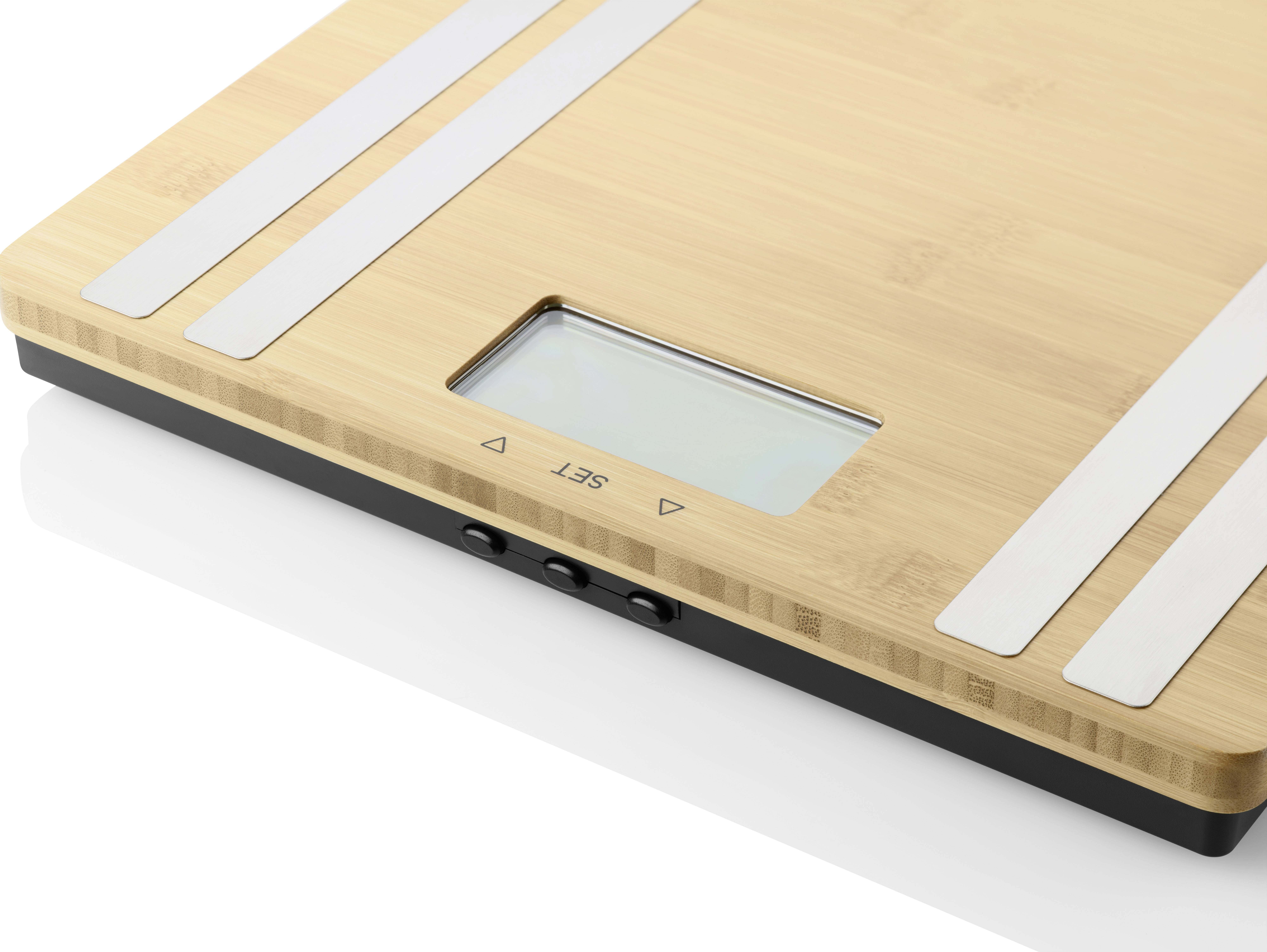 Medisana BS 550 Connect Digital bathroom scales Weight range=180 kg Bamboo Incl. Bluetooth-9