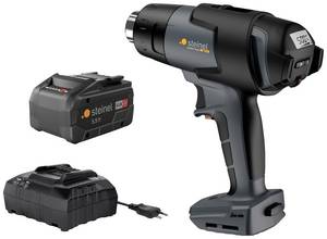 Steinel 068233 HEISSLUFTGEBLAESE AKKU MH5 KF SC 5,5AH Hot air blower incl. rechargeables, incl. charger, incl. case 900 W