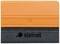 An orange plastic squeegee with a black foam strip along the bottom and the 'steinel' logo printed on it.