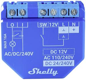 Shelly Shelly Plus 1 Shelly Actuator  Bluetooth, Wi-Fi