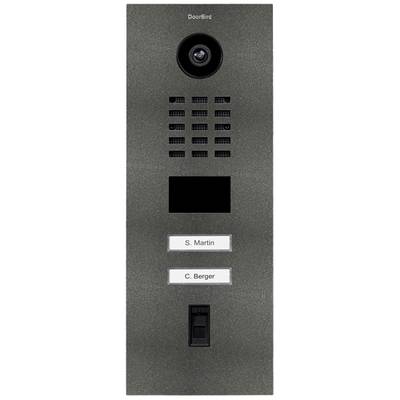   DoorBird  D2102FV    IP video door intercom  LAN  Outdoor panel    Stainless steel, Iron mica (semi-gloss)