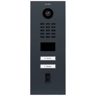   DoorBird  D2102FV    IP video door intercom  LAN  Outdoor panel    Stainless steel, RAL 7016 (semi-gloss)