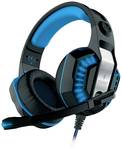 Berserker Gaming FREYR Gaming Over-ear headset Corded (1075100) 7.1 Surround Black Microphone noise cancelling Volume control, Microphone mute