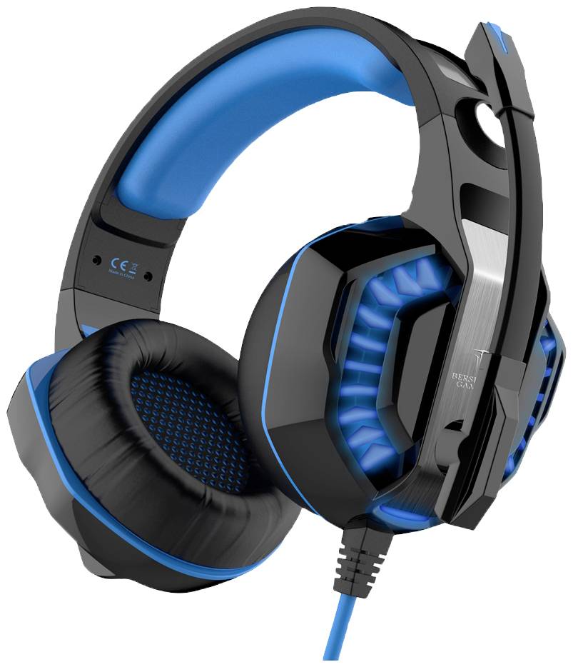 Berserker Gaming FREYR Over-ear headset Corded (1075100) 7.1 Surround Black Microphone noise cancelling Volume control, -2