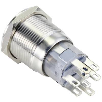 A silver electrical switch with multiple terminals, suitable for industrial applications.