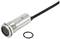Industrial sensor made of stainless steel with cable connection and O-ring. Suitable for precision measurements in demanding environments.