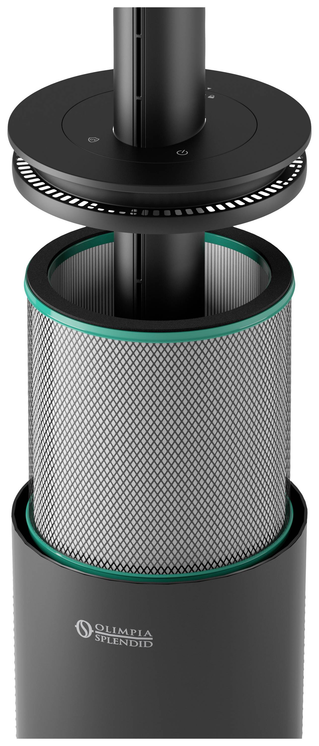 Olimpia Splendid 99276 Vertigo Air purifier 20 m² Black-2