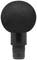 A black microphone with a circular foam windscreen, suitable for sound recording and broadcasting.