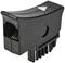 Black Ethernet adapter with arrow symbol, showing network connection port with copper contacts and plastic casing.