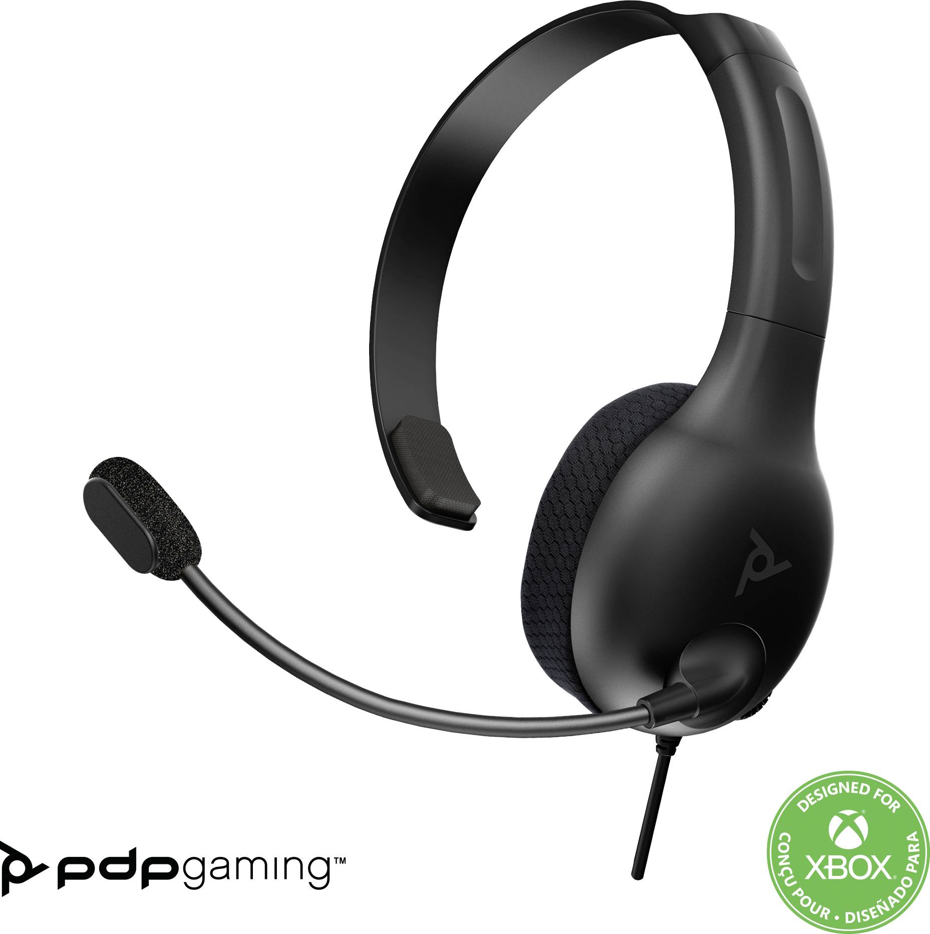 PDP 048-136-EU On-ear headset Corded (1075100) Mono Black Microphone noise cancelling, Noise cancelling Microphone mute -7