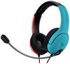 PDP 500-162-EU-BLRD Over-ear headset Corded (1075100) Stereo Blue, Red (anodised) Microphone noise cancelling, Noise cancelling Microphone mute Gaming