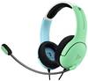 PDP 500-162-BLGR-EU Over-ear headset Corded (1075100) Blue, Green Microphone noise cancelling Gaming