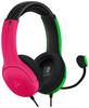 PDP 500-162-PKGR-EU Over-ear headset Corded (1075100) Stereo Pink, Green Microphone noise cancelling Microphone mute Gaming
